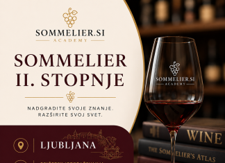 V Ljubljani januarja začenjamo novo skupino Sommelier II. stopnje